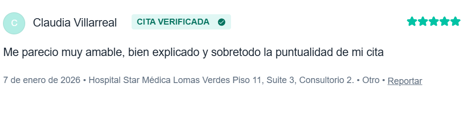 Testimonio - Ortopedista y traumatologo en Naucalpan de Juarez